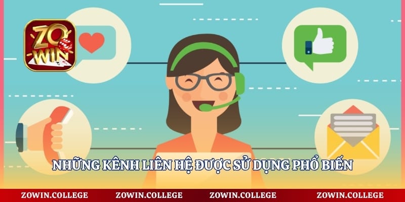 Những kênh liên hệ được sử dụng phổ biến
